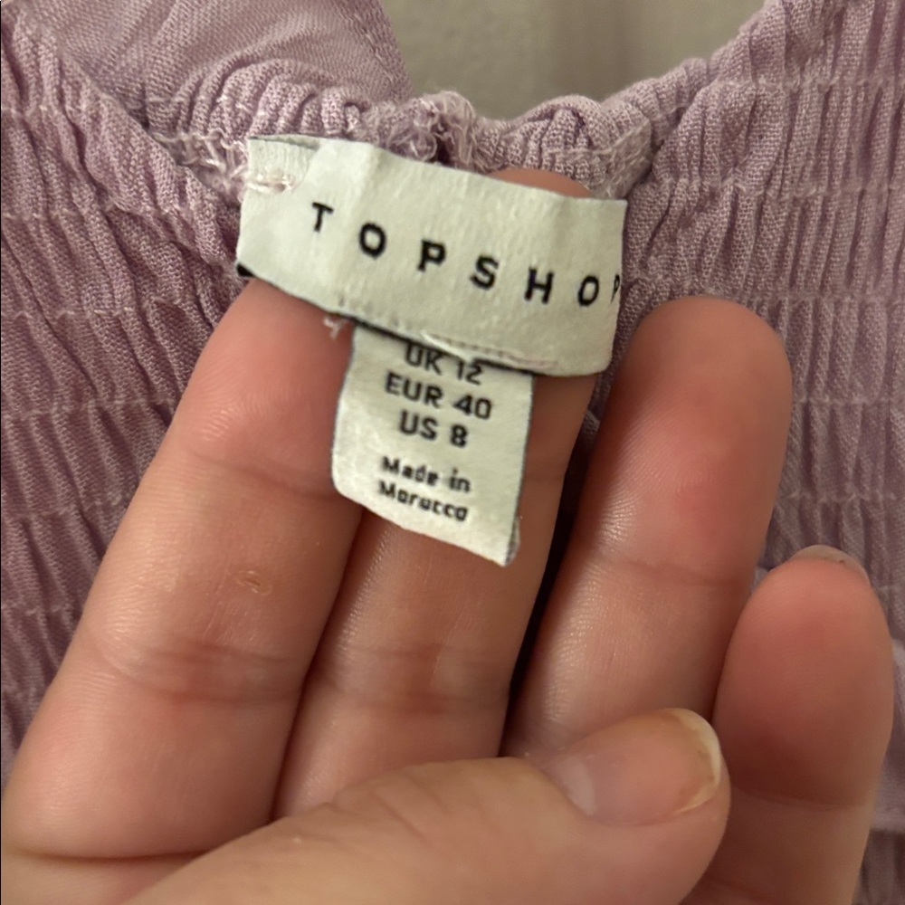 Topshop Lavender Maxi Dress with Ruffle Layers - Picture 4 of 5